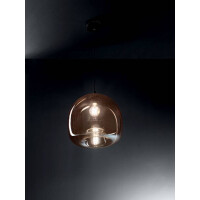 Fabas Luce Maia Pendelleuchte E27 1X60W Metall und geblasene