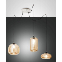 Fabas Luce Fiona Pendelleuchte E27 3X60W gallery