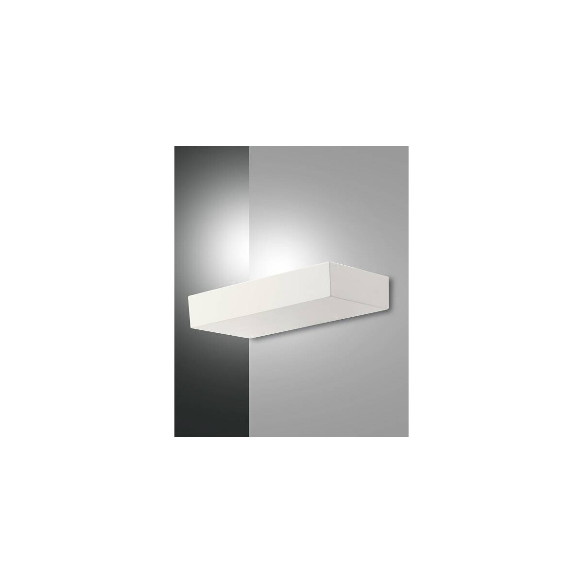 Fabas Luce Emma Wandleuchte LED 1x41W Aluminiumdrucuss Weiss
