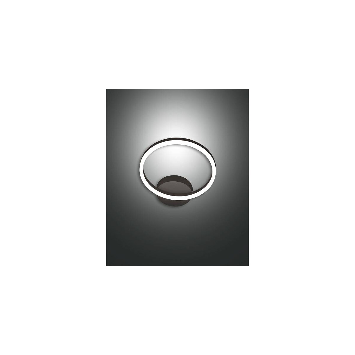 Fabas Luce Giotto Wandleuchte LED 1x18W Metall- und Methacrylat Schwarz