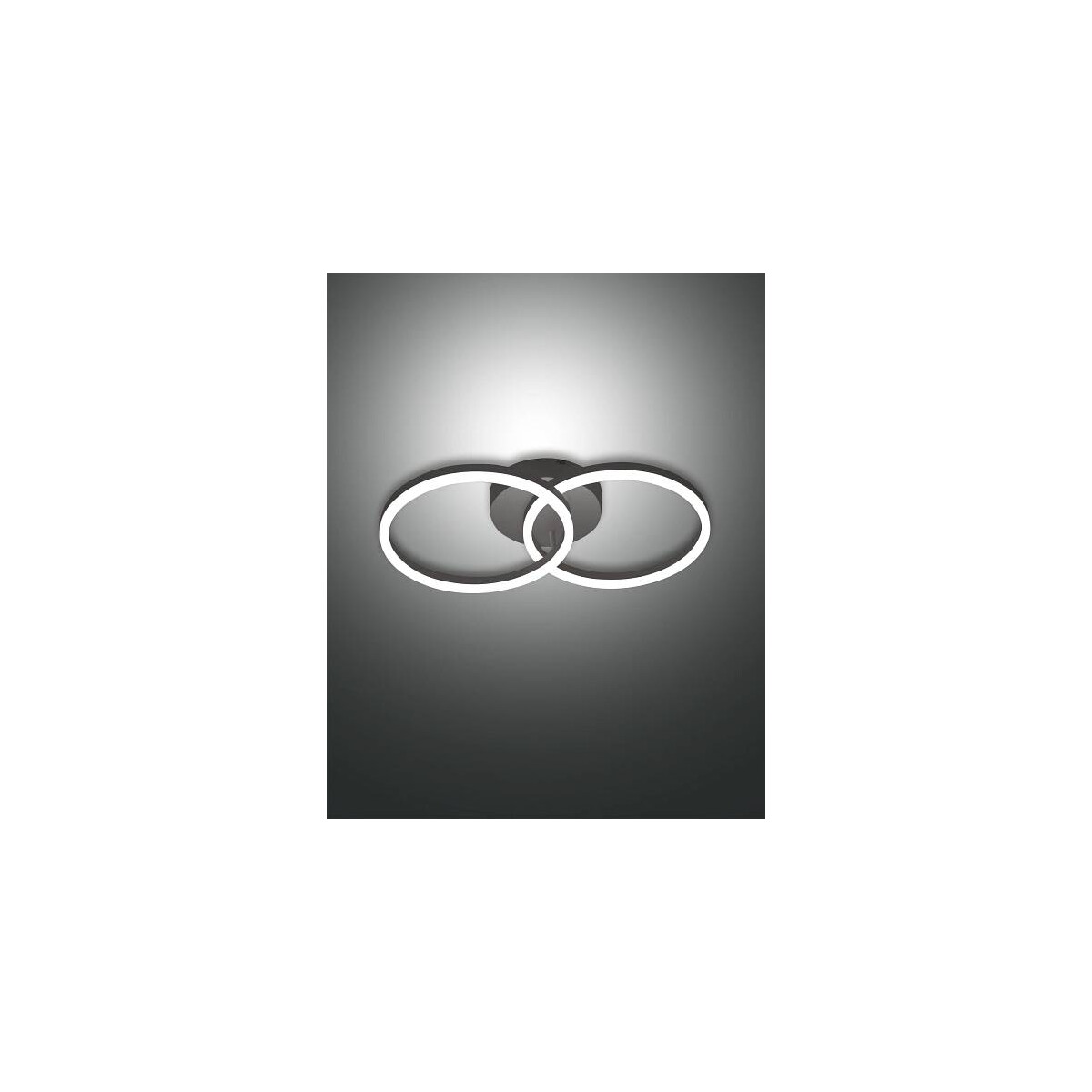 Fabas Luce Giotto Wandleuchte LED 2x18W Metall- und Methacrylat Schwarz