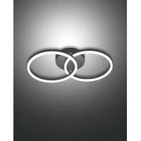 Fabas Luce Giotto Wandleuchte LED 2x18W Metall- und Methacry