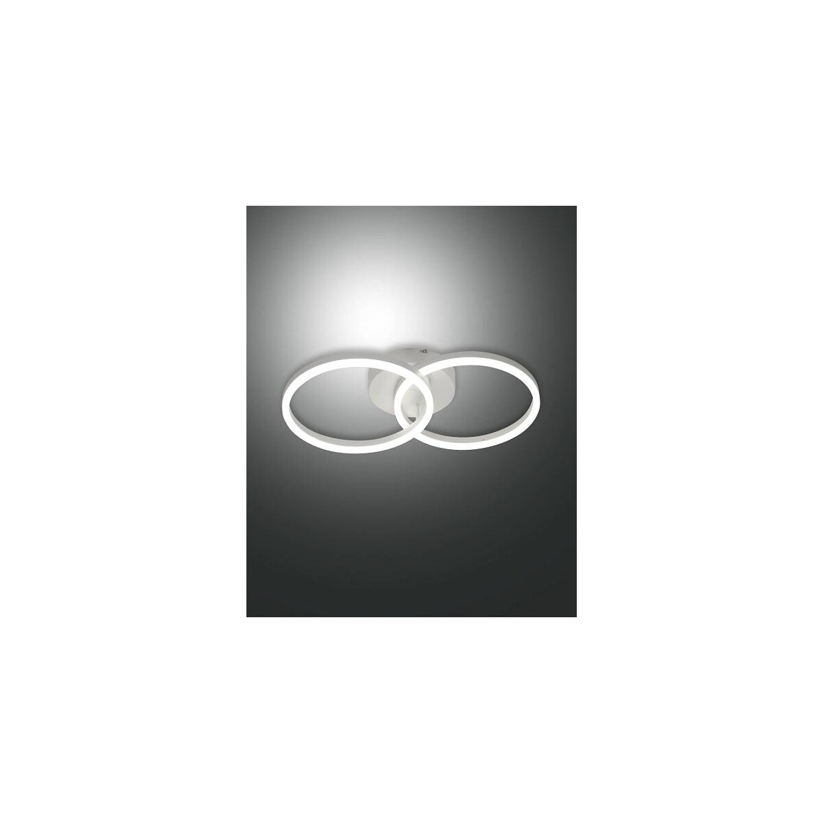 Fabas Luce Giotto Wandleuchte inkl. Smartluce LED 2x18W Metall- und Methacrylat Weiss