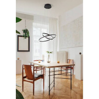 Fabas Luce Giotto Pendelleuchte LED 52W Metall- und Methacry