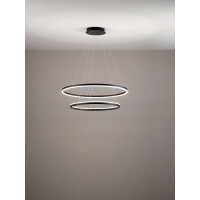 Fabas Luce Giotto Pendelleuchte LED 1x65W Metall- und Methac