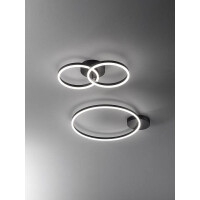 Fabas Luce Giotto Deckenleuchte LED 1x36W Metall- und Methac