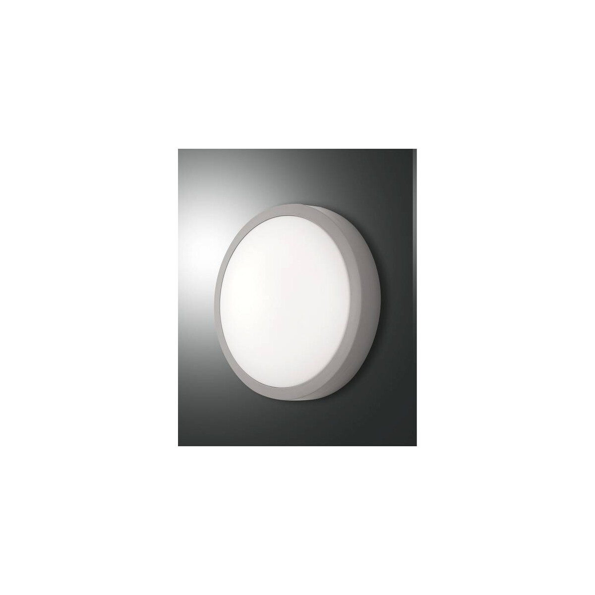 Fabas Luce Axel Deckenleuchte LED 1x18W Polycarbonatstruktur Grau