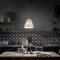 Fabas Luce Crumple Pendelleuchte E27 1X40W Metall- und Keram