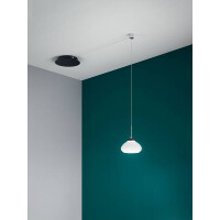 Fabas Luce Arabella Pendelleuchte LED 1x8W Metall und geblas