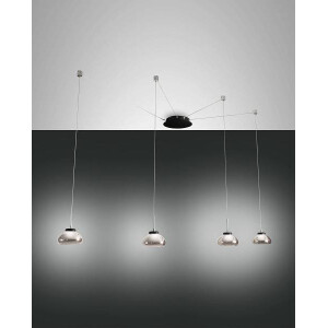 Fabas Luce Arabella Pendelleuchte inkl. Smartluce LED 4x8W M