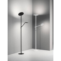 Fabas Luce Regina Stehleuchte LED 36W+12W Metall- und Methac