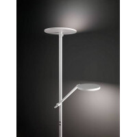Fabas Luce Regina Stehleuchte LED 36W+12W Metall- und Methac