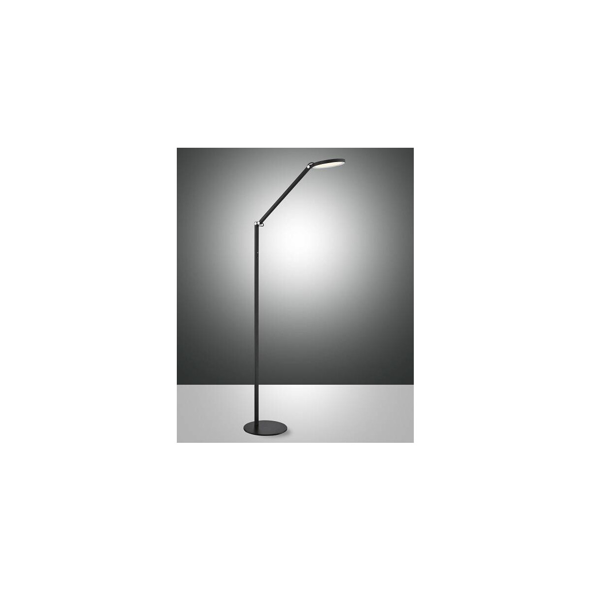 Fabas Luce Regina Steh/Leseleuchte LED 1x10W Metall- und Methacrylat Schwarz