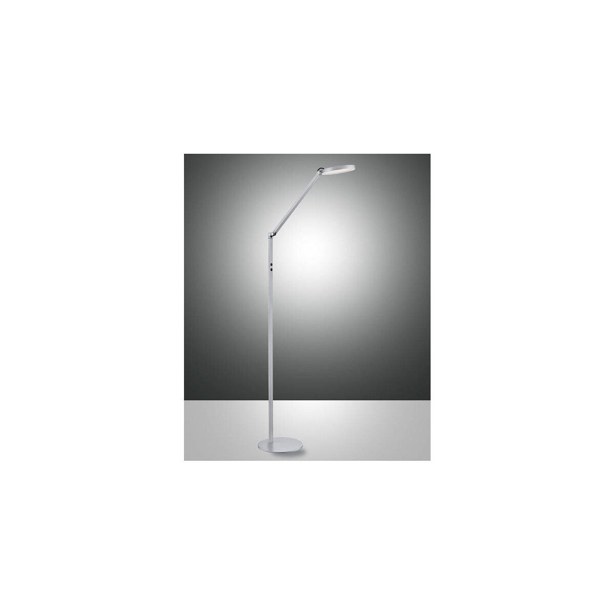 Fabas Luce Regina Steh/Leseleuchte LED 1x10W Metall- und Methacrylat Aluminium