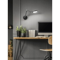 Fabas Luce Regina Wandleuchte LED 1x9W Metall- und Methacryl