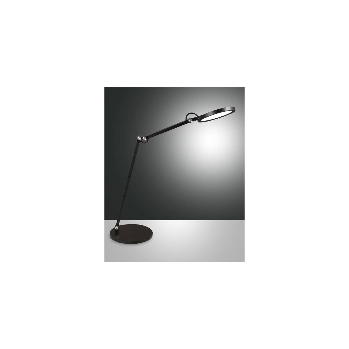 Fabas Luce Regina Tischleuchte LED 1x10W Metall- und Methacrylat Schwarz