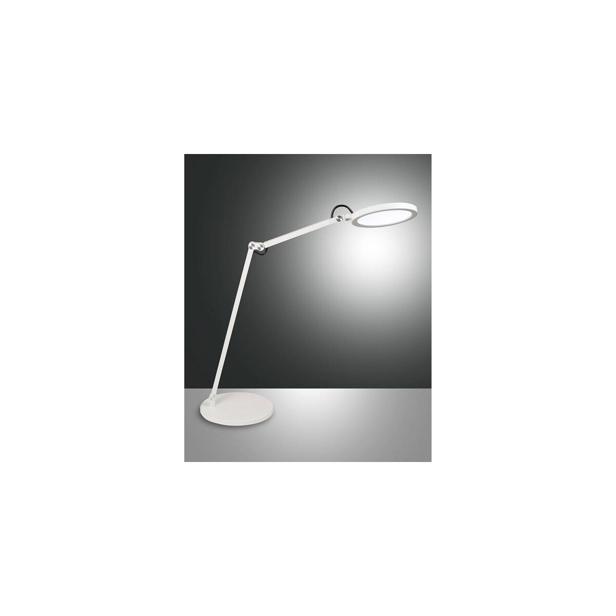 Fabas Luce Regina Tischleuchte LED 1x10W Metall- und Methacrylat Weiss