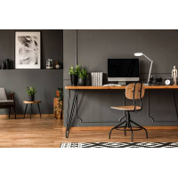 Fabas Luce Regina Tischleuchte LED 1x10W Metall- und Methacr