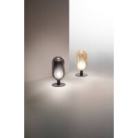 Fabas Luce Gubbio Tischleuchte G9 LED 1x3W Metall und Borsil
