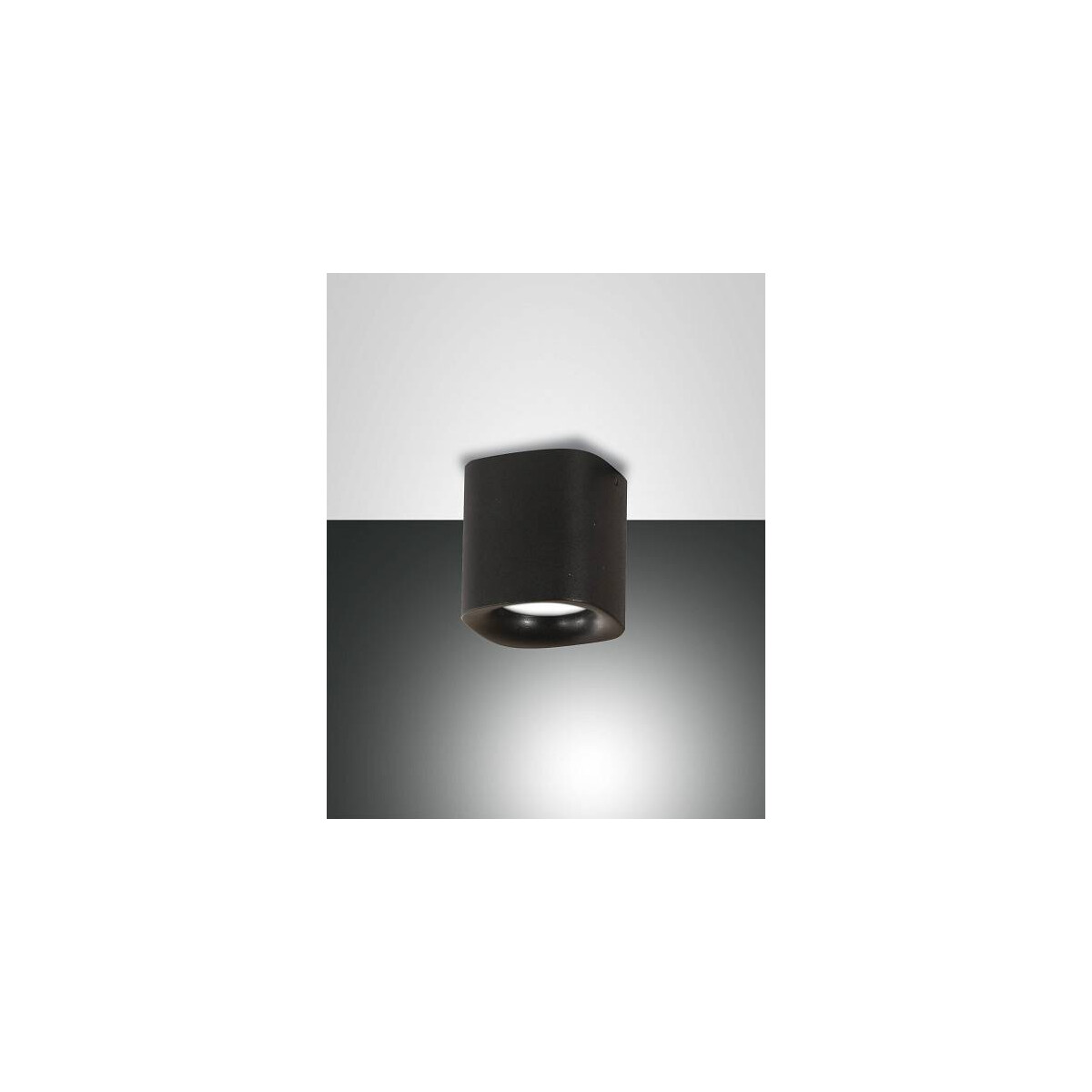 Fabas Luce Smooth Spot GU10 1x10W Aluminiumdrucuss Schwarz