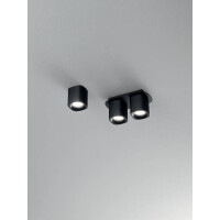 Fabas Luce Smooth Spot GU10 2X10W Aluminiumdrucuss Schwarz 2