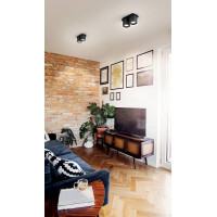 Fabas Luce Smooth Spot GU10 2X10W Aluminiumdrucuss Schwarz 3