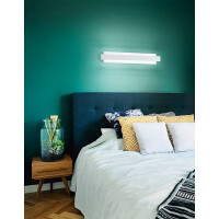 Fabas Luce Regolo Wandleuchte LED 1x21W Metall und Glas Weis