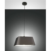 Fabas Luce Allegra Pendelleuchte E27 1X60W Metall und Stoff 