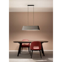 Fabas Luce Allegra Pendelleuchte E27 2X60W Metall und Stoff 