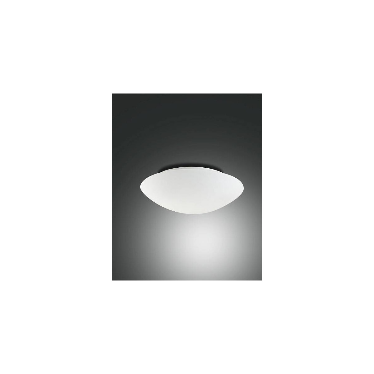 Fabas Luce Pandora LED Deckenleuchte LED 1x18W Metall und geblasenes Glas Weiss