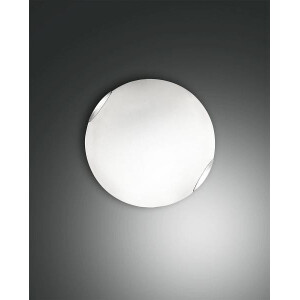 Fabas Luce Fox LED Deckenleuchte LED 1x12W Metall und Glas W