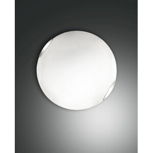 Fabas Luce Fox LED Deckenleuchte LED 1x24W Metall und Glas W