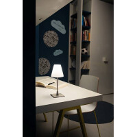 Fabas Luce Lucy Tischleuchte G9 LED 1x3W Metall und geblasen