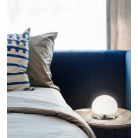 Fabas Luce Morgana Tischleuchte G9 LED 1x3W Metall und gebla
