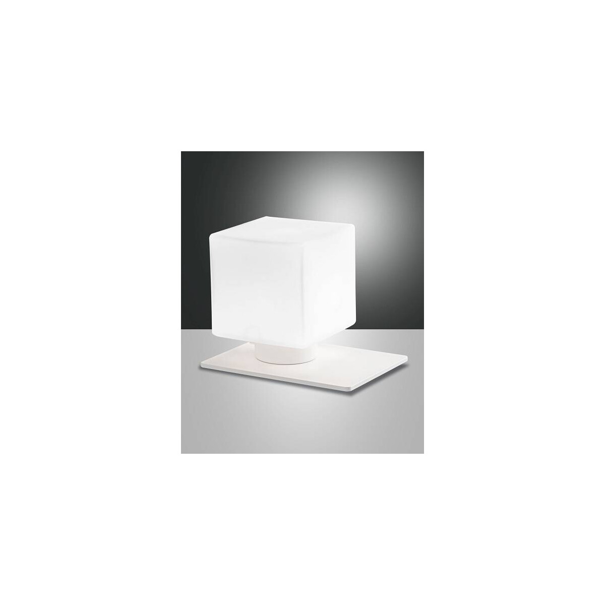 Fabas Luce Zara Tischleuchte G9 LED 1x3W Metall und geblasenes Glas Weiss
