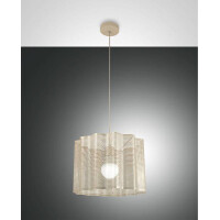 Fabas Luce Glicine Pendelleuchte E27 1X60W gold edelmatt...