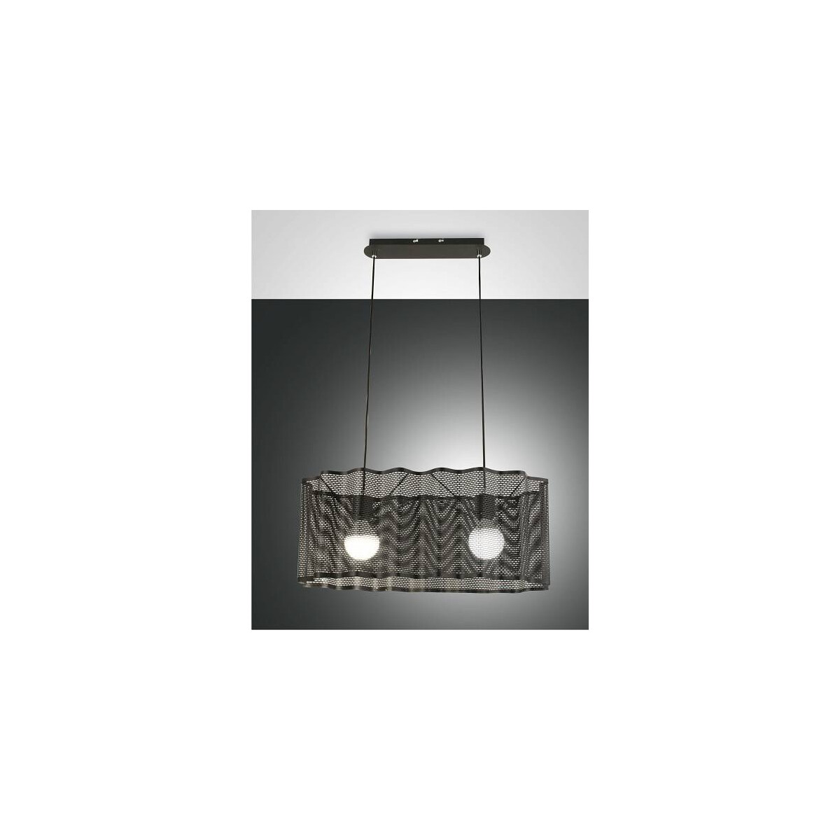 Fabas Luce Glicine Pendelleuchte E27 1X60W schwarz