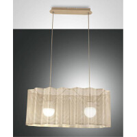 Fabas Luce Glicine Pendelleuchte E27 1X60W gold edelmatt...