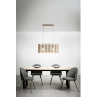 Fabas Luce Glicine Pendelleuchte E27 1X60W gold edelmatt...