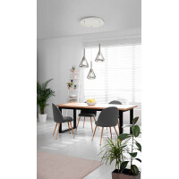 Fabas Luce Tris Pendelleuchte E27 3X40W fumé 2