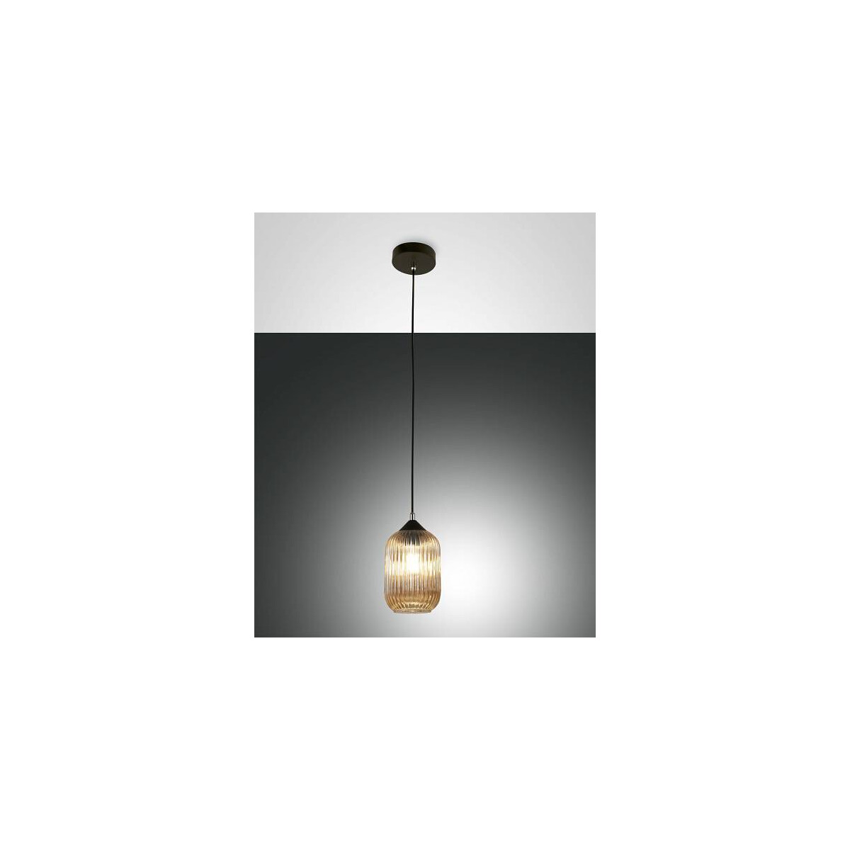 Fabas Luce Aston Pendelleuchte E27 1X40W amber