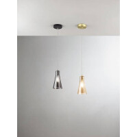 Fabas Luce Dafne Pendelleuchte E27 1x40W Metall und geblasen