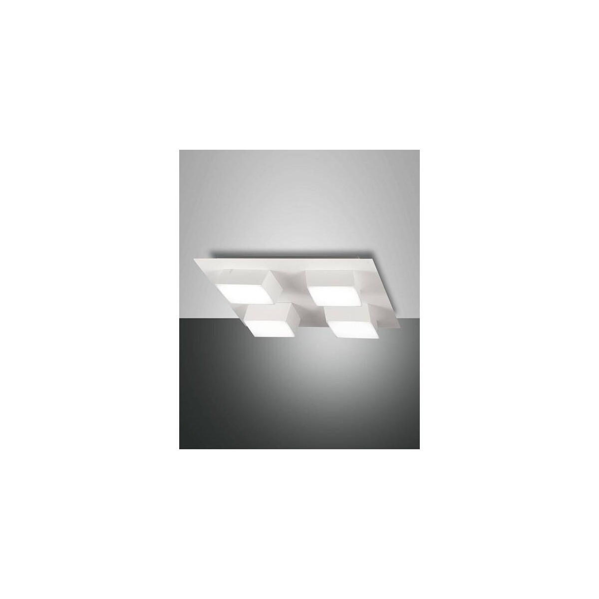 Fabas Luce Lucas Spot LED 4x12W Metall- und Methacrylat Weiss