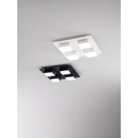 Fabas Luce Lucas Spot LED 4x12W Metall- und Methacrylat Weis