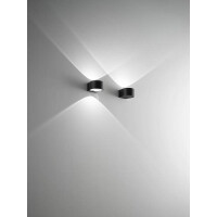 Fabas Luce Lao Wandleuchte LED 1x6W Aluminium und Kristallgl