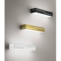 Fabas Luce Banny Wandleuchte LED 2x9W Metall- und Methacryla
