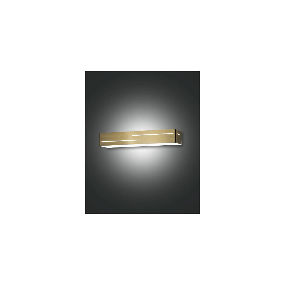 Fabas Luce Banny Wandleuchte LED 1x18W Metall- und Methacrylat Messing satiniert
