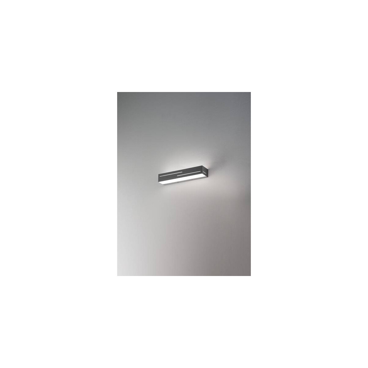 Fabas Luce Banny Wandleuchte LED 2x9W Metall- und Methacrylat Anthrazit