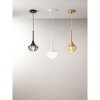 Fabas Luce Apollo Pendelleuchte E27 1x40W Metall und geblase