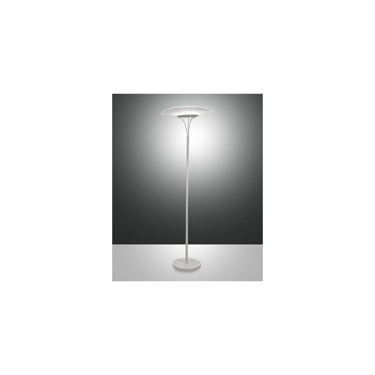 Fabas Luce Vela Stehleuchte LED 1x24W Metall- und Methacrylat weiß
